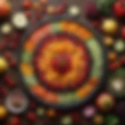 A vibrant assortment of colorful fruits and vegetables highlighting nutritional diversity