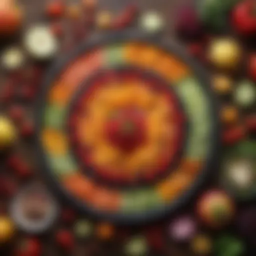 A vibrant assortment of colorful fruits and vegetables highlighting nutritional diversity