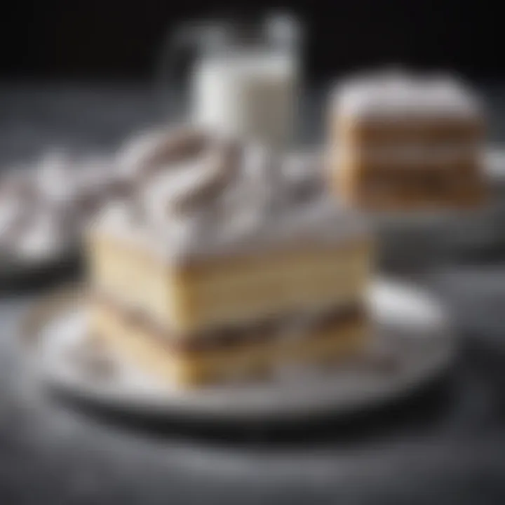 An assortment of desserts topped with vegan powdered sugar, highlighting its versatile application.