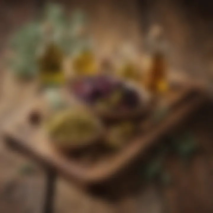 An assortment of olive varieties displayed on a rustic wooden table