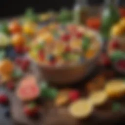 A vibrant array of fresh ingredients showcasing the beauty of nature's bounty.