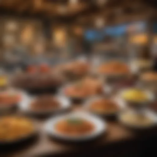 A colorful display of dishes at Dollywood's Flower and Food Festival