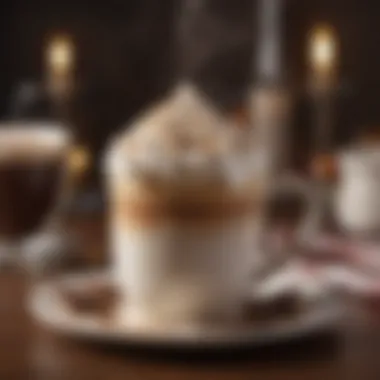 Indulgent Hot Chocolate Experience A steaming cup of Dunkin' Donuts hot chocolate adorned with whipped cream.