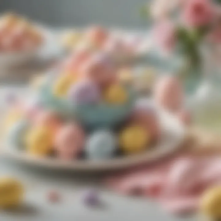 Charming pastel color palette for Easter decorations