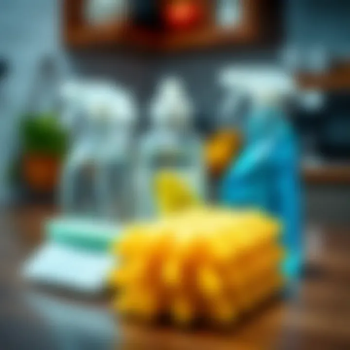 Alternative cleaning tools next to kitchen sponge