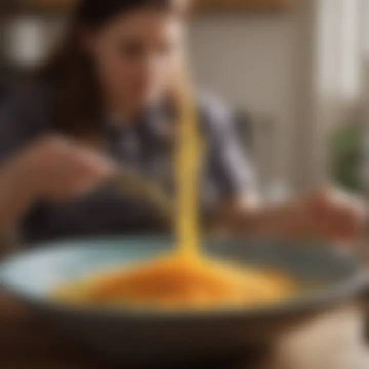 Natural cleaning agents in a bowl