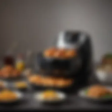 An assortment of delicious dishes cooked with the Emeril Grill Air Fryer