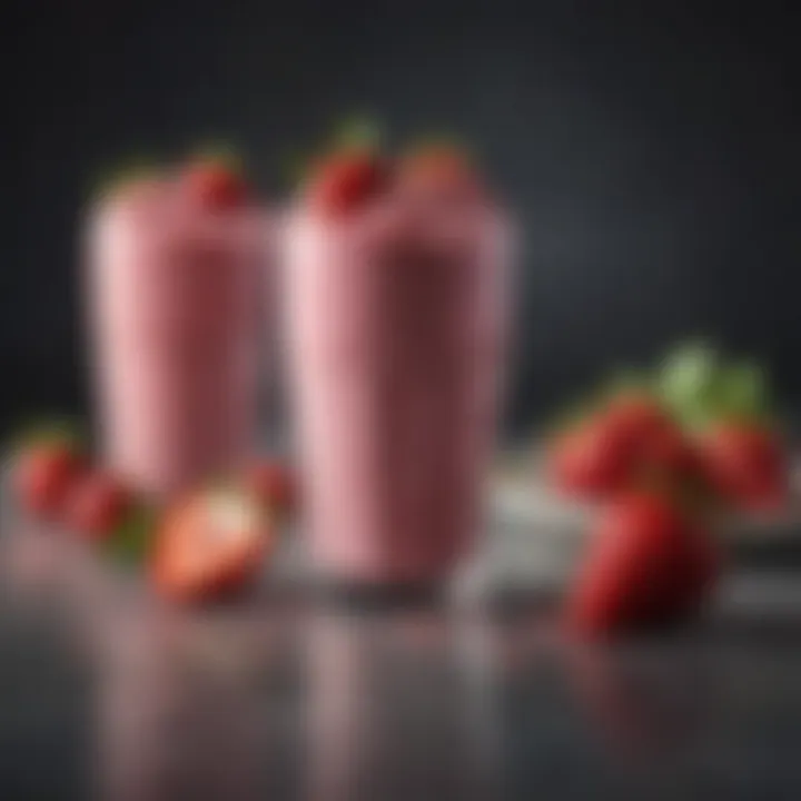 Strawberry protein shakes in dietary frameworks