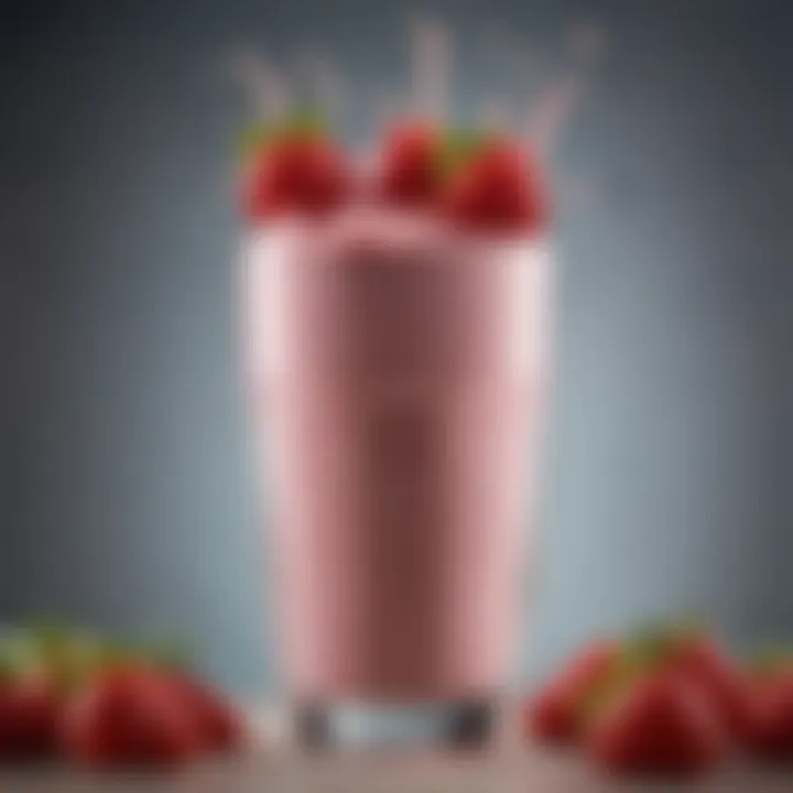 Ingredient variations for strawberry protein shake