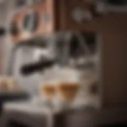 Elegant espresso machine featuring a steam wand