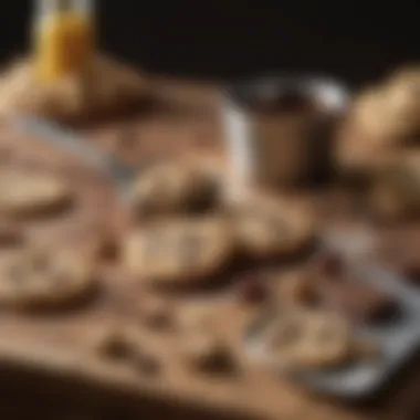 An array of essential baking tools including spatulas and measuring cups