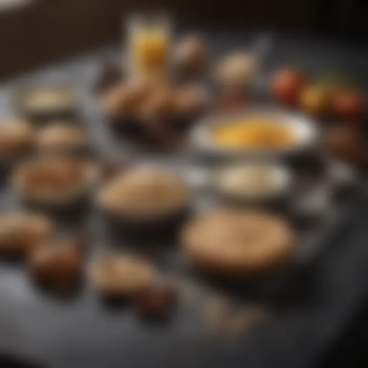 A selection of specialized baking tools arranged neatly