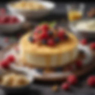 Close-up of ingredients for Easy Bath Cheesecake Wrap