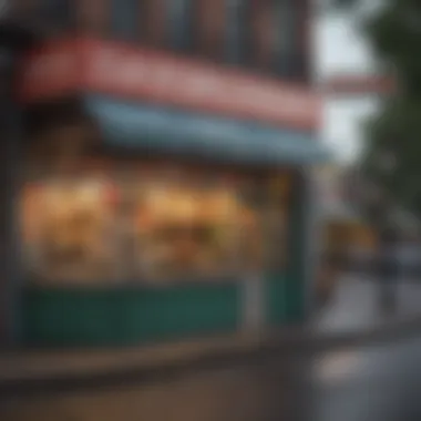Affordable Eateries in a Bustling Neighborhood A bustling neighborhood known for its affordable eateries