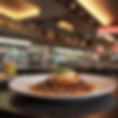 Culinary Innovations in Diner Cuisine Innovative local dish presented beautifully at a diner