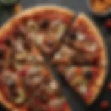 A vibrant selection of Beyond Meat pizza slices showcasing diverse toppings.