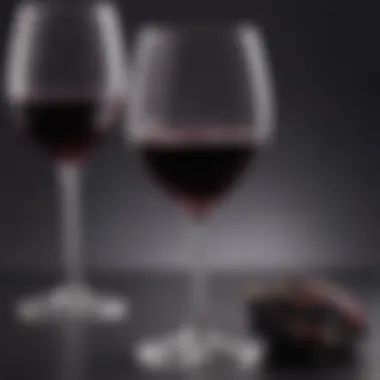 A Glass of Cabernet Sauvignon Elegant glass of Cabernet Sauvignon with reflections