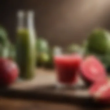 Nutritional chart highlighting benefits of cactus pear juice