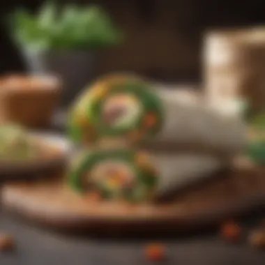 Wholesome Wrap with Greens and Legumes A wholesome wrap filled with greens and legumes
