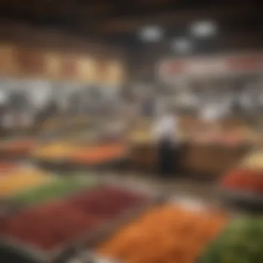 The Heart of Chicago's Culinary Diversity Vibrant food market in Chicago