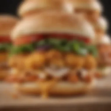 Market trends for chicken sandwiches displayed graphically