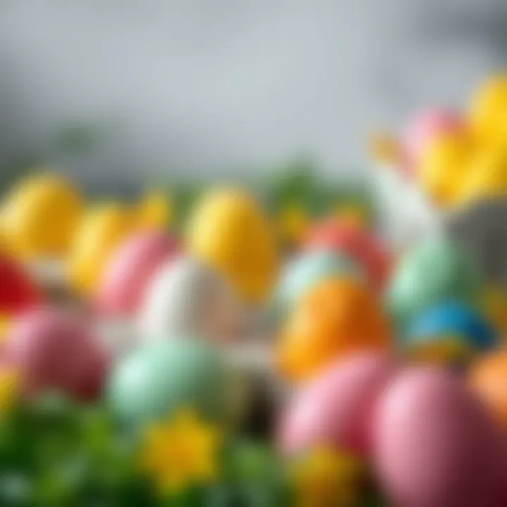 Innovative Craft Projects with Colored Plastic Eggs Creative craft projects showcasing colored plastic eggs in unique designs.