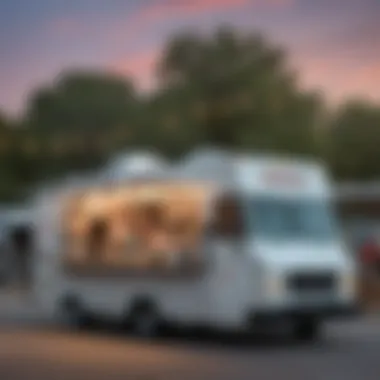 Food Truck Culture in South Austin A bustling food truck park with diverse offerings
