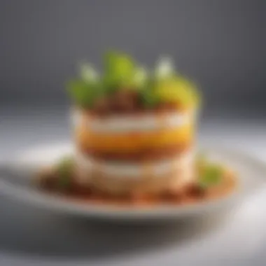Fusion of Flavors in Miami A vibrant plate showcasing a fusion of flavors from Miami's diverse cuisine.