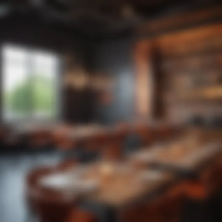 An innovative restaurant interior highlighting contemporary design