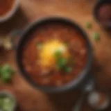 A hearty turkey chili packed with beans and spices.