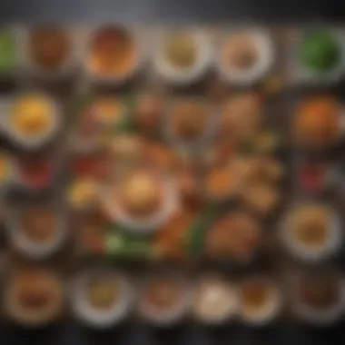 Nourishing Meal Options A colorful array of nutritious meals representing a balanced diet.