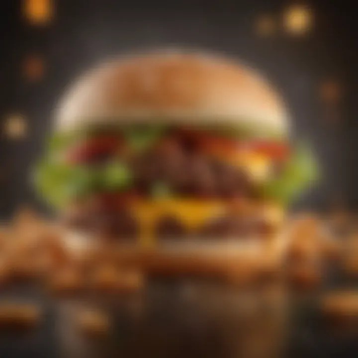 Close-up of the Dairy Queen Spicy Burger showcasing its vibrant ingredients