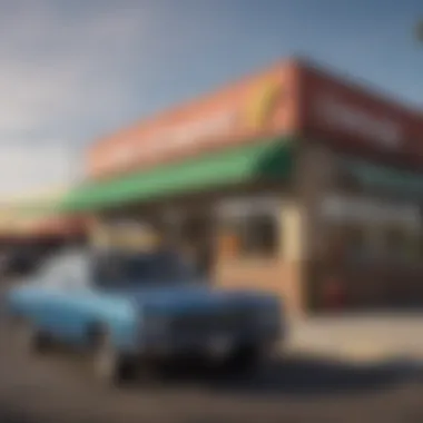 Drive-thru signage for a popular Mexican restaurant