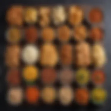 Regional Snack Assortment Colorful assortment of regional Indian snacks