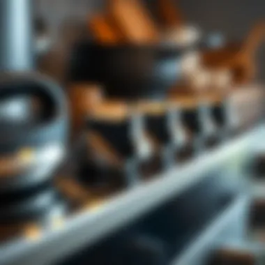 Electric Burner Control for Cast Iron Close-up view of the electric burner control settings for precision cooking with cast iron