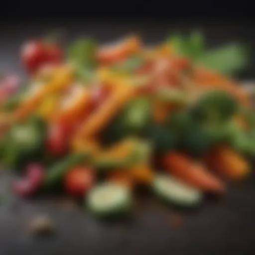 An assortment of vibrant vegetables essential for Asian stir fry