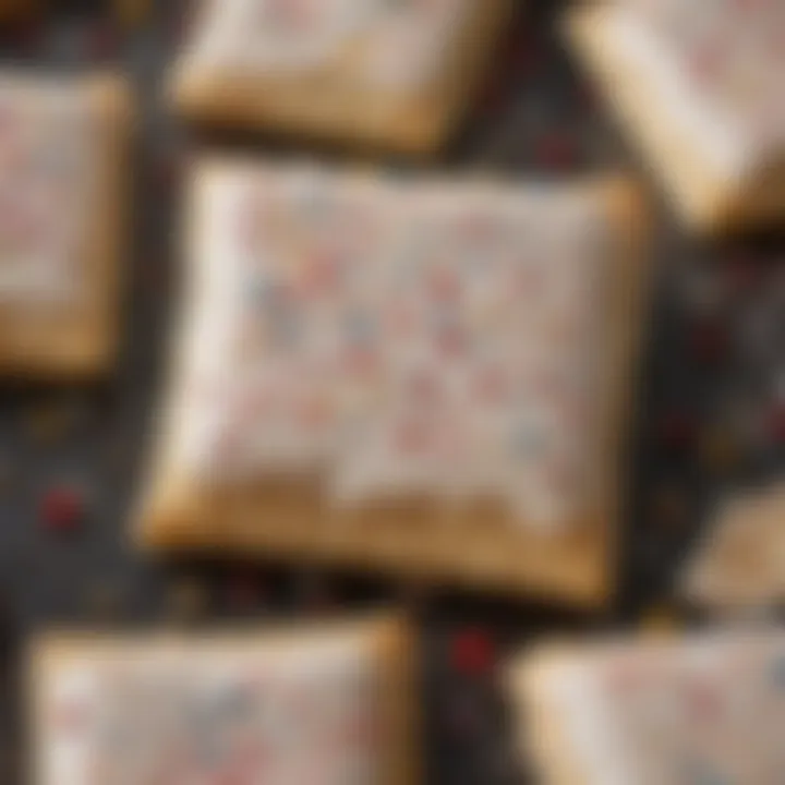 Close-up of the frosting on a Pop Tart