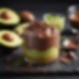 Luscious chocolate avocado mousse for keto diet