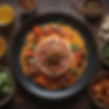 Culinary Creativity in Paleo Cuisine A beautifully arranged paleo plate exemplifying culinary creativity.