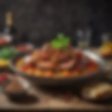 A colorful spread of various paleo dishes showcasing vibrant ingredients.