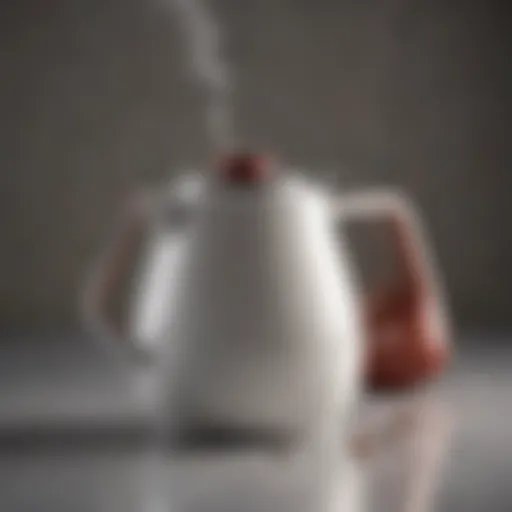 Elegant hot water pot design highlighting modern aesthetics