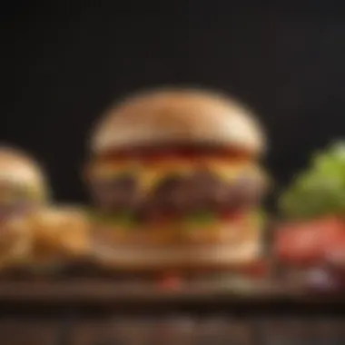 A colorful array of toppings for air fryer burgers