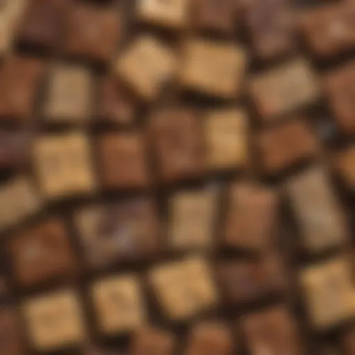 A colorful assortment of low-carb bars on a wooden table, showcasing various flavors and ingredients.