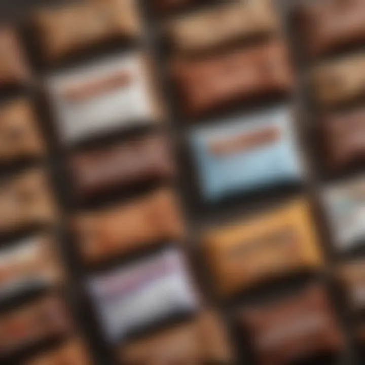 Nutrition labels of various low-carb bars displayed side by side, providing a comparison of their health benefits.