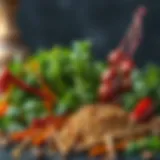An assortment of colorful low sodium herbs arranged aesthetically.
