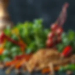 An assortment of colorful low sodium herbs arranged aesthetically.