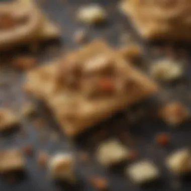 Gourmet Interpretation of Matzo Crunch A modern twist on matzo crunch presented in a gourmet style
