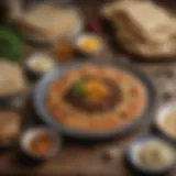 An array of traditional Passover dishes featuring matzo meal