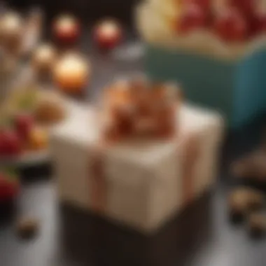 The Essence of Thoughtfulness in Gift Presentation A beautifully wrapped gift box symbolizing thoughtfulness