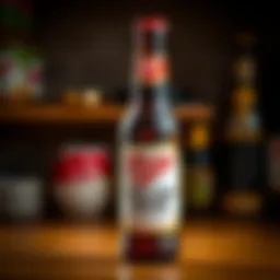 Bottle of Miller Low Carb Beer showcasing its label